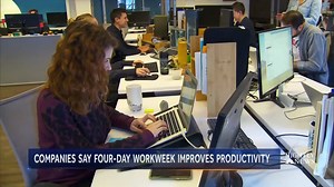 174K views · 580 reactions | A growing number of U.S. companies are turning to a four-day workweek, and now an experiment by Microsoft is signaling big benefits for both employees and businesses. | NBC Nightly News with Tom Llamas | Facebook