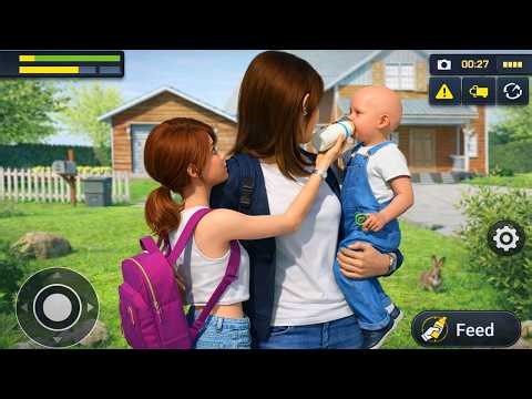 Mother Life Simulator 3D #4 | Newborn Baby Care Challenge | Real Family Parenting Game