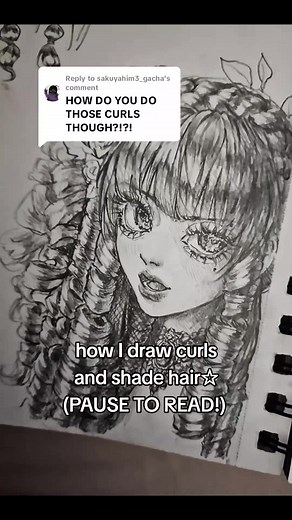 How to Draw and Shade Curls in Hair Tutorial