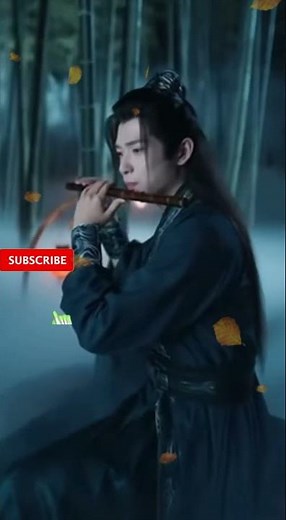 Young Man Playing Bamboo Flute | Relaxing Chinese Xiao Music | Shorts