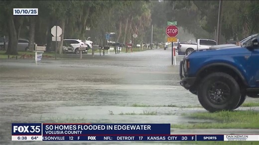 50 homes flooded in Edgewater