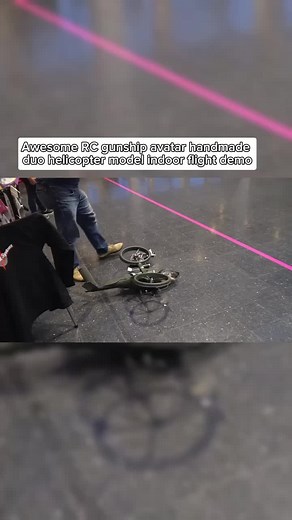 Awesome RC gunship avatar handmade #minimodelairplane #modelaircraft #mechanic #technology #airplane