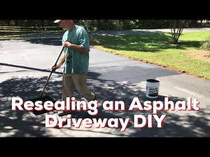 ReSealing an Asphalt Driveway - How to - DIY - Prep and Application
