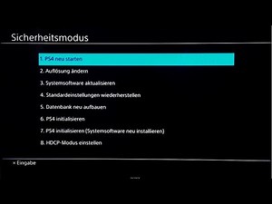 Playstation 4 Geheimmenü Recovery Neu 2019