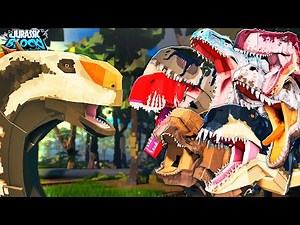 TITANOSAURS VS. ALL THE DINOSAURS FROM JURASSIC BLOCKY!! | ROBLOX