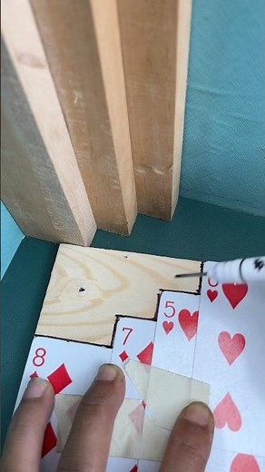 Tips for measuring cut patterns at difficult angles #woodworking #woodscraft #tip #diy #satisfying