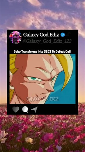 Goku Transforms Into SSJ3 To Defeat Cell #dbz #dragonball #dbs #animation #goku #shorts