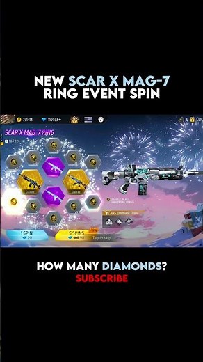 NEW SCAR X MAG-7 RING EVENT SPIN 🔥 FREE FIRE NEW EVENT - GARENA FREE FIRE