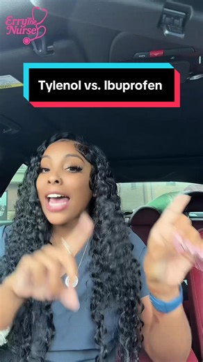 Ibuprofen vs Tylenol made simpleee ✨ This is one of those things you don’t think about until you think about it lol. • • #pharmacology #ibuprofen #tylenol #nclexrn #nursetok