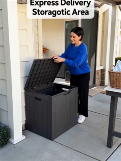 Front Door Parcel Storage Box for Secure, Weatherproof Deliveries