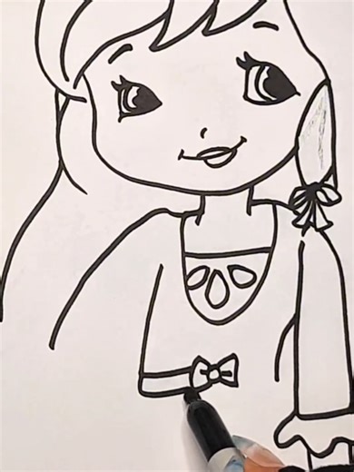 Drawing Lemon Meringue From Strawberry Shortcake #tiktokart #drawing #strawberryshortcake #girldrawing #easydrawing #howtodraw #painting