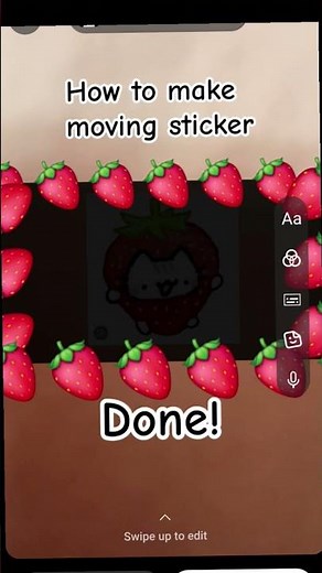 How to make a moving sticker
