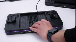 Charging Stand with Cooling Fan for Xbox Series X/S,Upgraded Vertical RGB lED Stand with Dual Controller Fast Charger Station Dock with 3 USB Ports & 7 Color Lights,2 Cooler Fans System Accessories