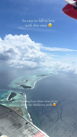 Ничто не сравнится с этим видом на мальдивские атоллы с высоты 🇲🇻 #marriott #marriottbonvoy #maldives #seaplane