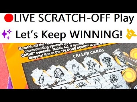 🔴LIVE SCRATCH-OFF Play ✨ Let’s Keep WINNING! 💸