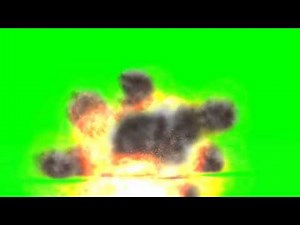 COD grenade falls on the ground and explodes- different views - green screen effects - free use