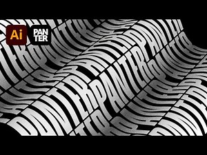 How to Make 3D Wavy Text Pattern in Illustrator