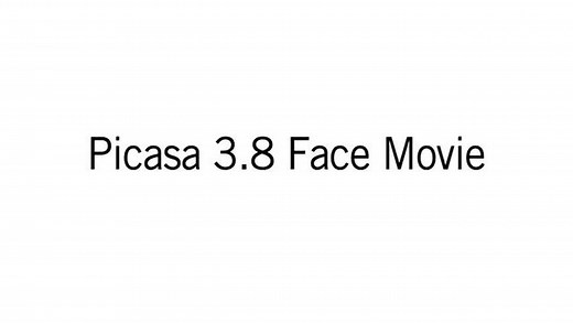 Picasa 3.8 mit Face Movie
