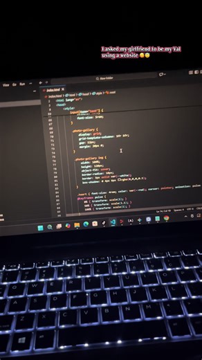 Rate my work as a beginner Web developer Asking my girlfriend to be my Valentine 💌 Using a website 😇 #fyp #tech #webdevelopment #freecodecamp?