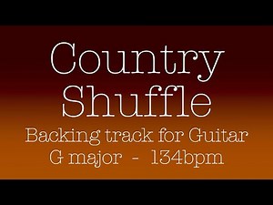 Country Shuffle, backing track for Guitar, G major and E minor, 134bpm. Play along and enjoy!