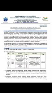 675K views · 3.8K reactions | ☘️ECIL Graduate Engineer Trainee Recruitment ☘️ | E-General Studies | Facebook