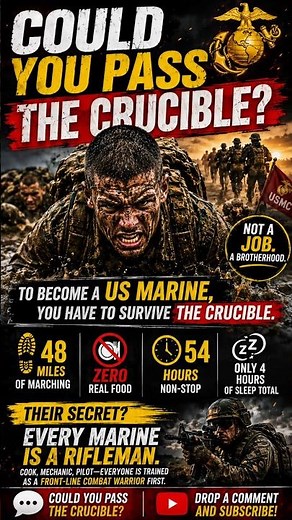 Could YOU Survive the US Marines' Deadliest Test? 🇺🇸💀 #shorts#usa