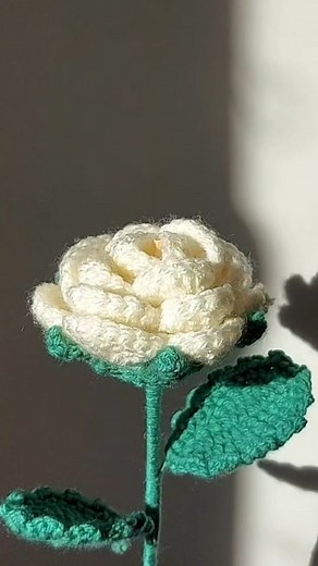 Crochet rose tutorial [ part 1 ] #crochettutorials #crochetrose #crochetflower #crochettiktoker