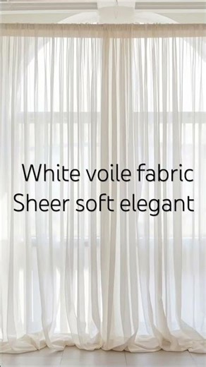 White Voile Fabric | Sheer & Elegant Draping