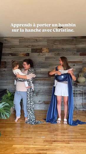 2K views · 3.3K reactions | Le #portage sur la hanche en écharpe tissée ! C’est plus simple que tu ne le crois 殺來 #wovenwrap #babywearingeducator #babywearing #babycarrier #babycarrying #parentalité #chimparoo #maternity #maman #bambin #toddlerwearingmama #toddlerwearing #portebebe | Chimparoo, l'Écharpe Porte BOnheur | Facebook