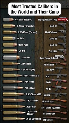 Popular Pistol & Rifle Calibers Explained | Ammo Size Comparison