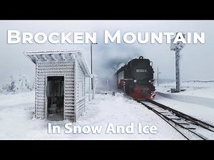 Brocken Mountain in Germany: Winter With Snow And Ice