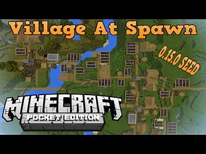 THE Biggest Village Seed Ever!! - Minecraft Pe NEW 0.15.0 Large Village MCPE Seed!