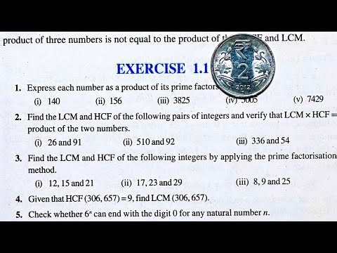 10 th (NCERT) MATHS-REAL NUMBERS CHAPTER-1 EXERCISE-1.1 (Solutions) | Pathshala (Hindi)