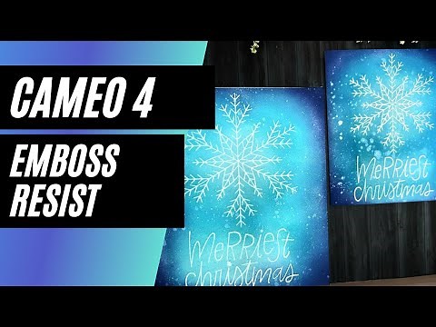 How To Emboss With Silhouette Cameo 4