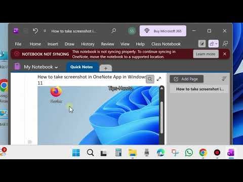 Take Perfect Screenshots Inside OneNote App on Windows 11