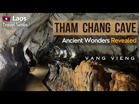 Exploring Tham Chang Cave | South East Asia | Hidden Blue Lagoon | #laos | Vang Vieng | #cave