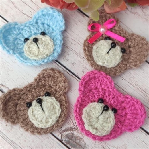 Cute Bear Applique Crochet Pattern - Baby Clothes & Shoes - Instant PDF - Etsy