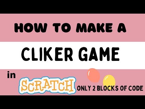 How to make a cliker game in scratch | Tutorial 42 | `with just 2 blocks of code`