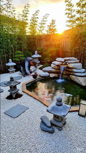 INSANE Backyard Transformation Into a Luxury Zen Garden 🌿✨ #interiordesign #epoxy #home #diy
