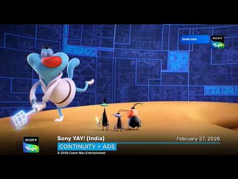 Sony YAY! (India) continuity + ads | February 27, 2026