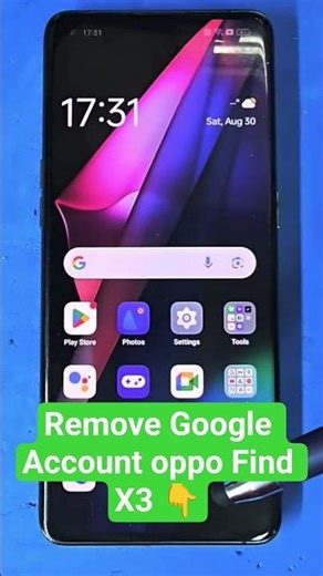 Remove Google Account oppo Find X3