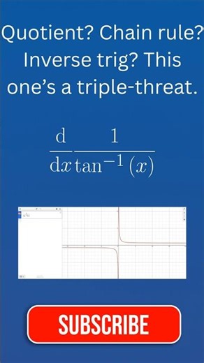 Quick Calculus: Quotient Rule Meets Inverse Trig