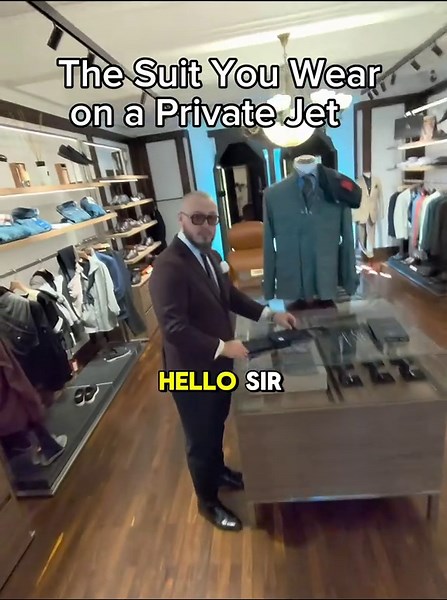 The Suit You Wear on a Private Jet #socialexperiment #social #bespoke #suit #luxury