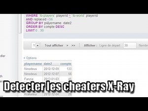 Détecter les cheaters X-Ray avec SQL et LogBlock - Administration serveur Minecraft