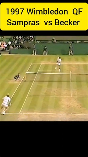 1997 Wimbledon quarterfinals-Pete Sampras vs Boris Becker