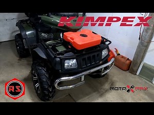 Installing a 2gal. RotoPax fuel tank on my ATV with Kimpex connect
