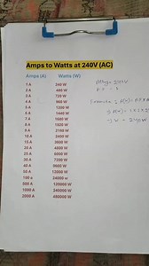 97K views · 1.1K reactions | Ampere to watt calculation Full details explain #share #shortsreels #short | Electrical Technical | Facebook