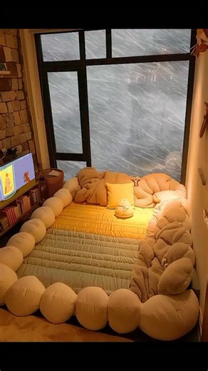 The Cozy Nomad on Instagram: "POV: You’re in a cozy bedroom, snow falling outside, and peace all around ❄️🤍 Just press play… relax… and breathe 🌙✨ #CozyBedroom #SnowfallSounds #RelaxingReels #CalmVibes #SleepAmbience"