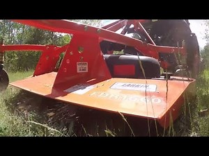 #164 kubota B2601 compact tractor. finish mower or belly mower? outdoor channel.