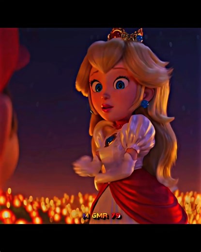 Princess Peach Fire Flower Transformation! 🌸🔥#supermario #edit #shorts